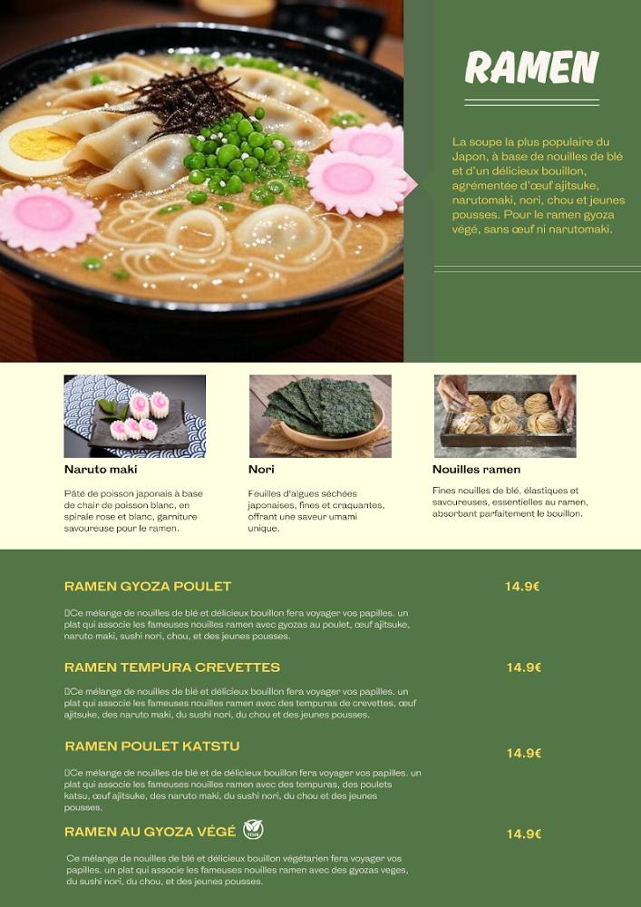 KINOMAI – Restaurant asiatique à Dijon - Menu Image 2